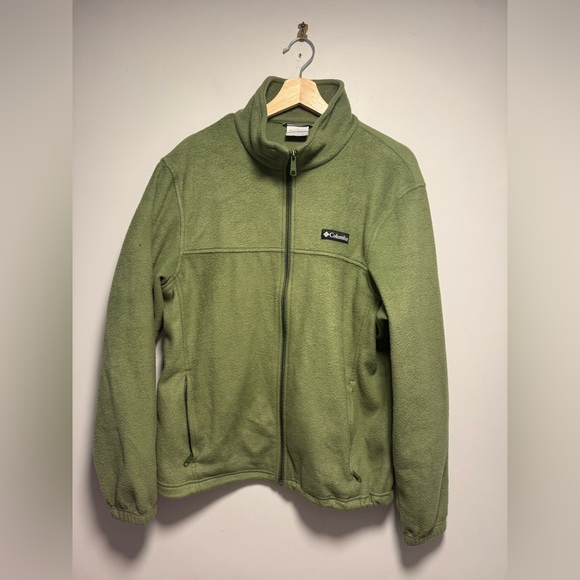 Columbia Men's Full Zip Fleece Jacket - Green Medium - Picture 5 of 5